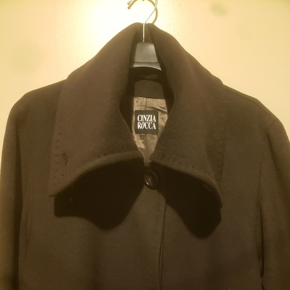 Cinzia Rocca dark brown coat